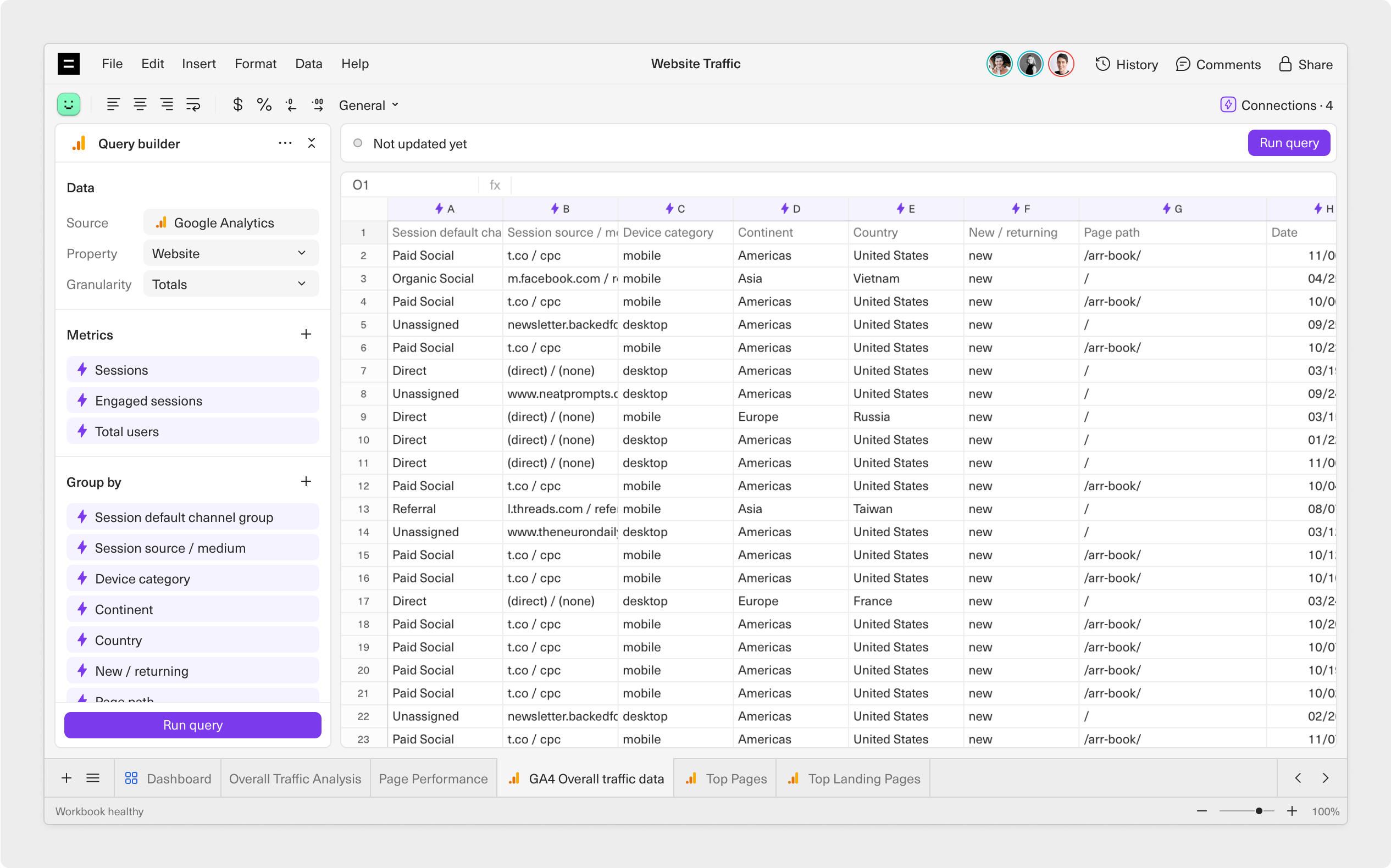 A screenshot of an ARR build spreadsheet in Equals, with the chart editor open.